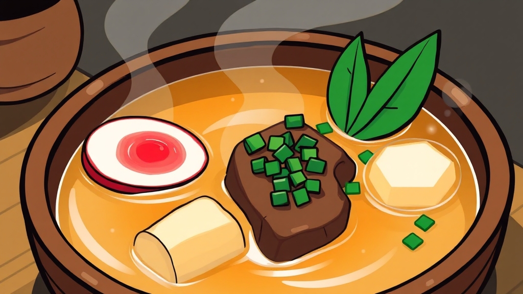 토란국 재료 완벽 가이드 (cartoon 스타일)