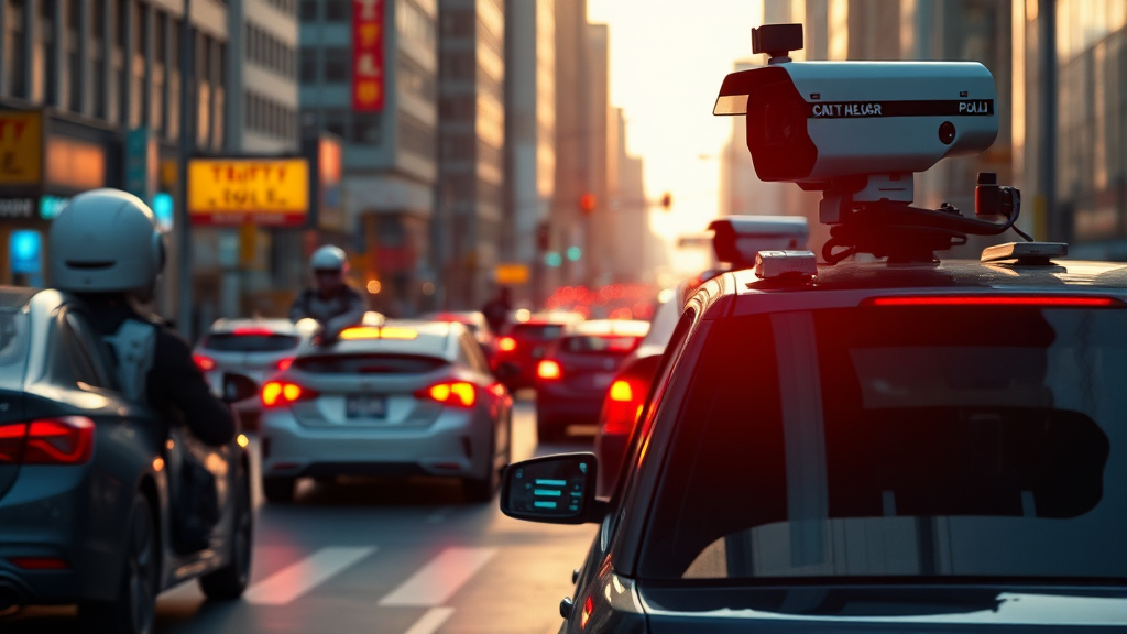 AI 단속, 24시간 스마트 감시! (realistic 스타일)