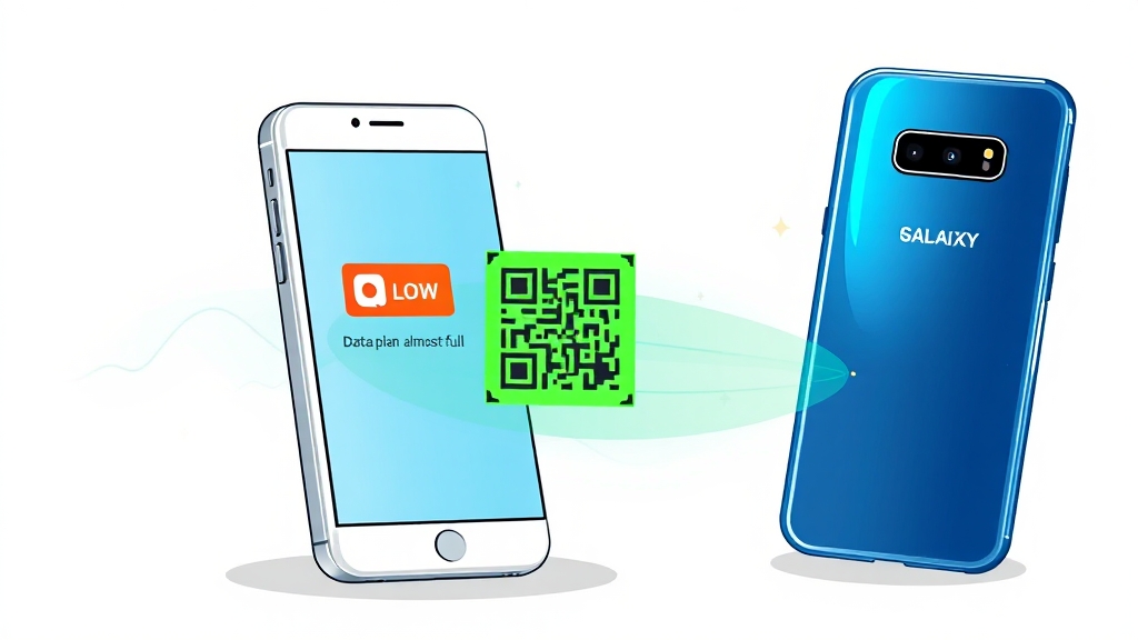 eSIM 설치 및 설정 방법 (cartoon 스타일)