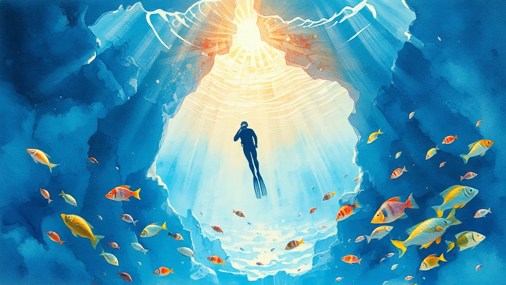 오키나와 액티비티 (watercolor 스타일)