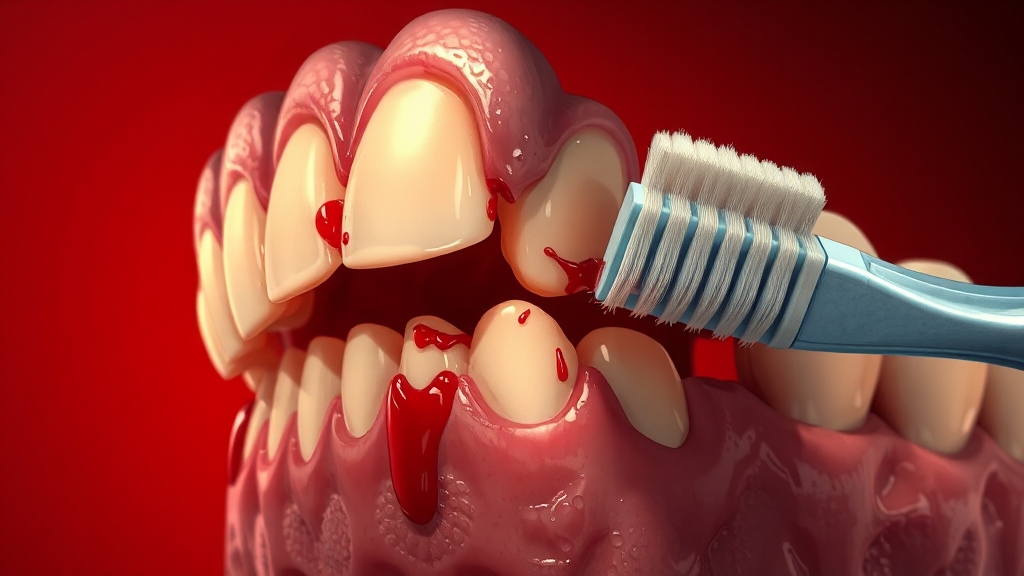 잇몸 출혈, 왜 생기는 걸까요? (realistic 스타일)