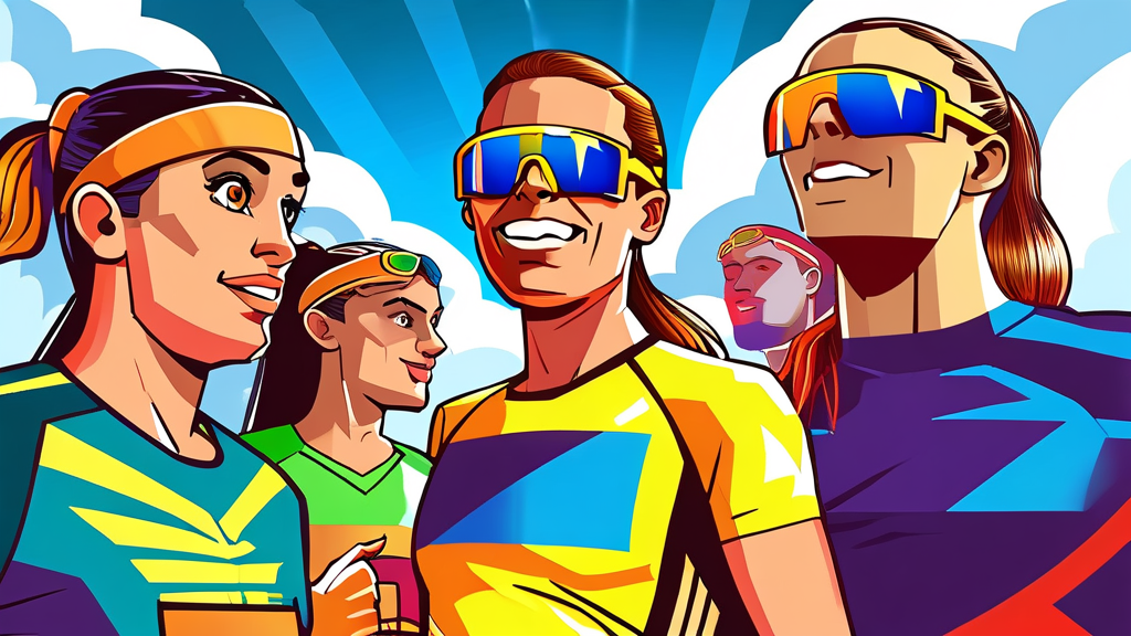 건강과 즐거움을 위한 마라톤 준비 팁 (cartoon 스타일)