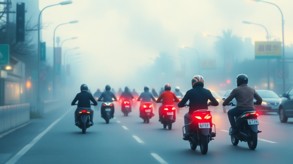 AI 기반 교통 단속 확대 (watercolor 스타일)