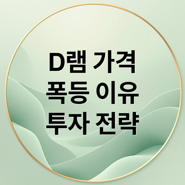 D램 가격
폭등 이유
투자 전략 (삼성 SK 애플 D램 공급가 인상)