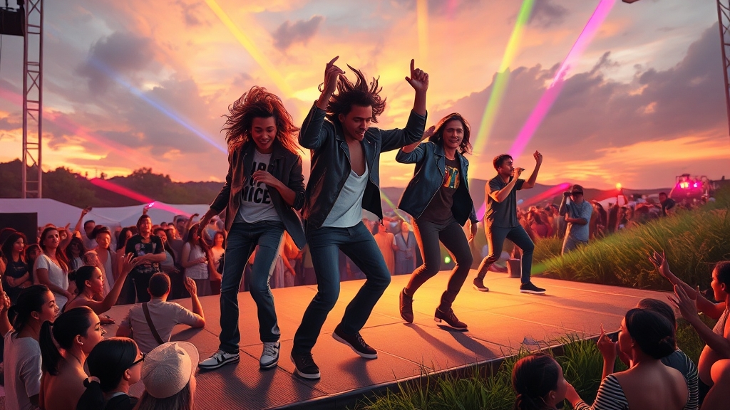 펜타포트, 어떤 축제인가요? (realistic 스타일)