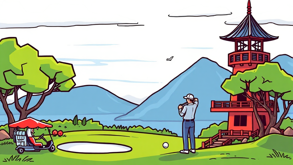 핵심 포함 사항: 항공, 숙박, 그린피 완벽 분석 (cartoon 스타일)