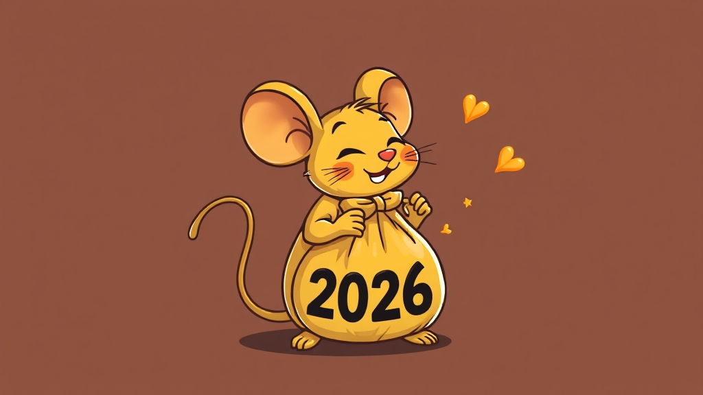 2026년 쥐띠 나이별 운세 (illustration 스타일)