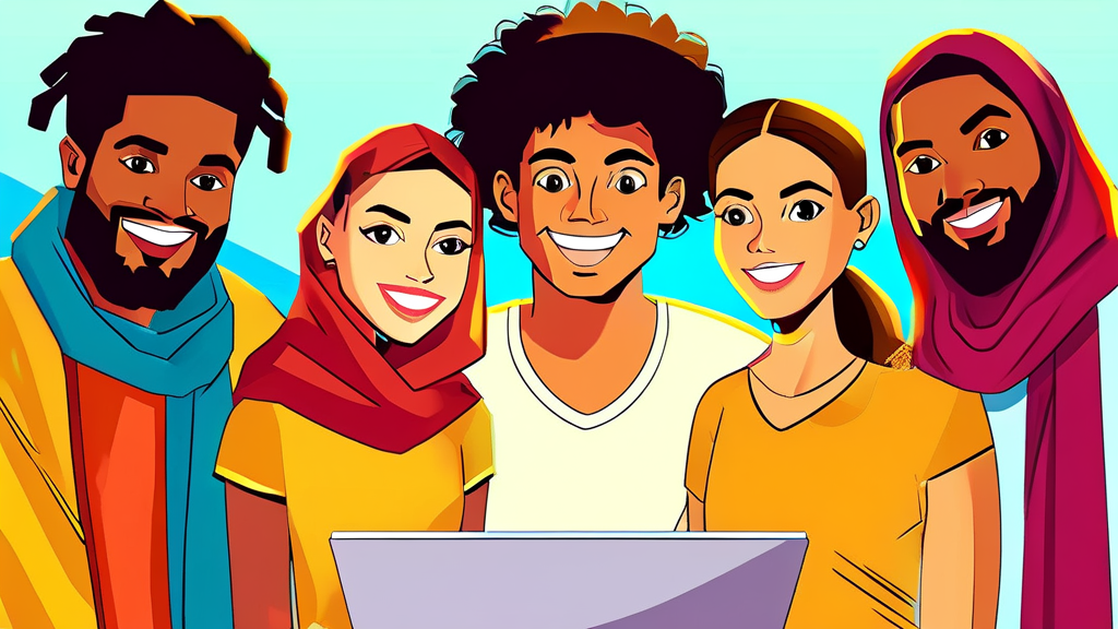 욜드족의 가치관: 배움, 경험, 그리고 건강 (illustration 스타일)