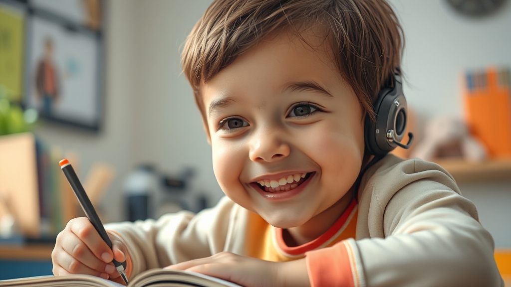 디지털 학습 도구, 왜 필요할까? (realistic 스타일)