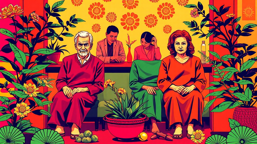 한방요법, 도움이 될까요? (popart 스타일)