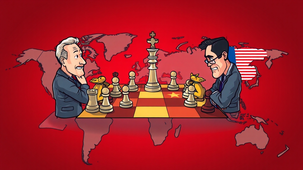 국제 정세 변화 (cartoon 스타일)