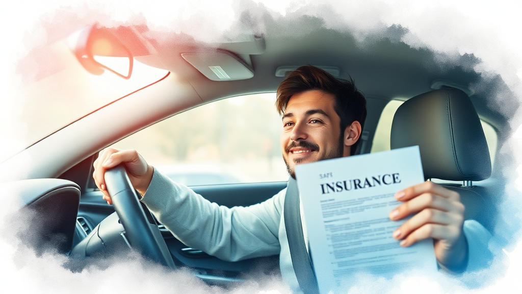 운전자보험 조회, 왜 필요할까요? (watercolor 스타일)