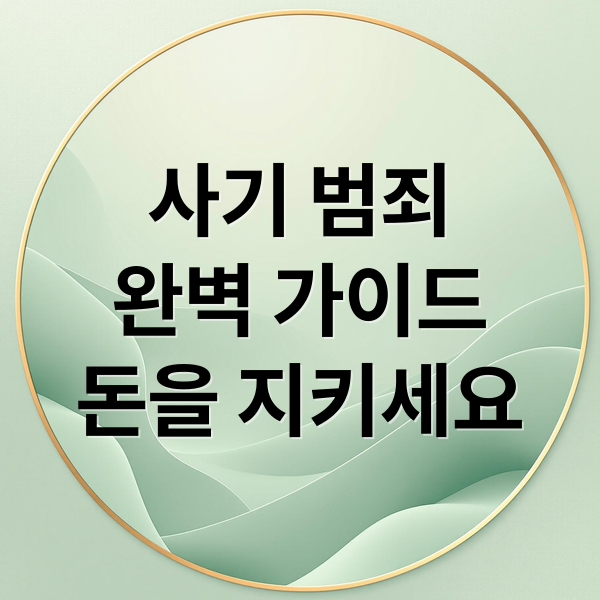 사기 범죄
완벽 가이드
돈을 지키세요 (사기)