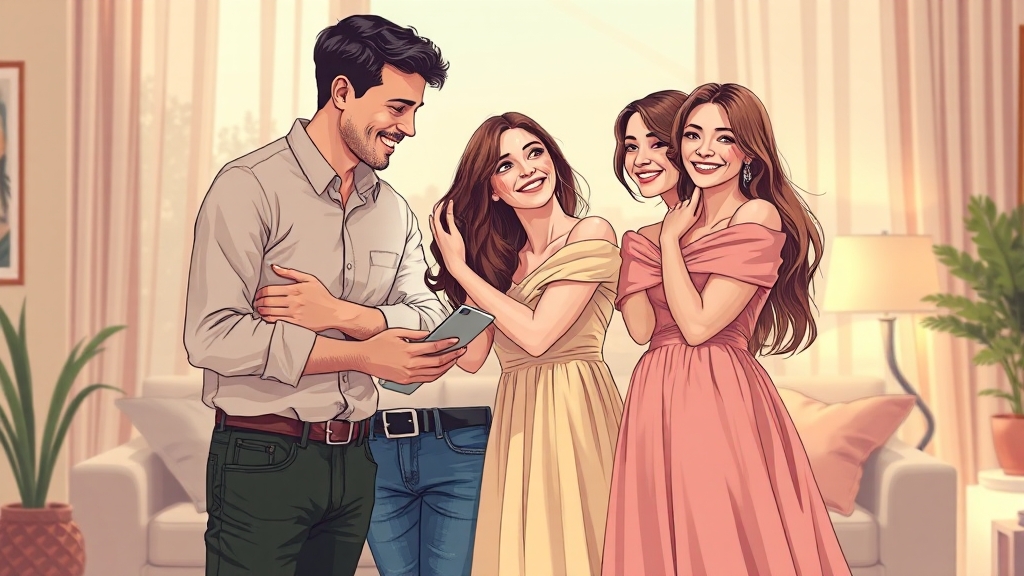 모태솔로 연애 프로그램 인기 비결 (illustration 스타일)