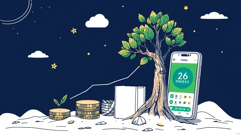 26주 적금, 이렇게 활용하세요! (illustration 스타일)