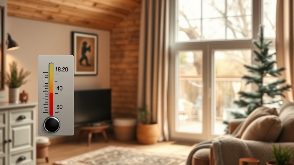 난방 적정 온도, 왜 중요할까요? (realistic 스타일)