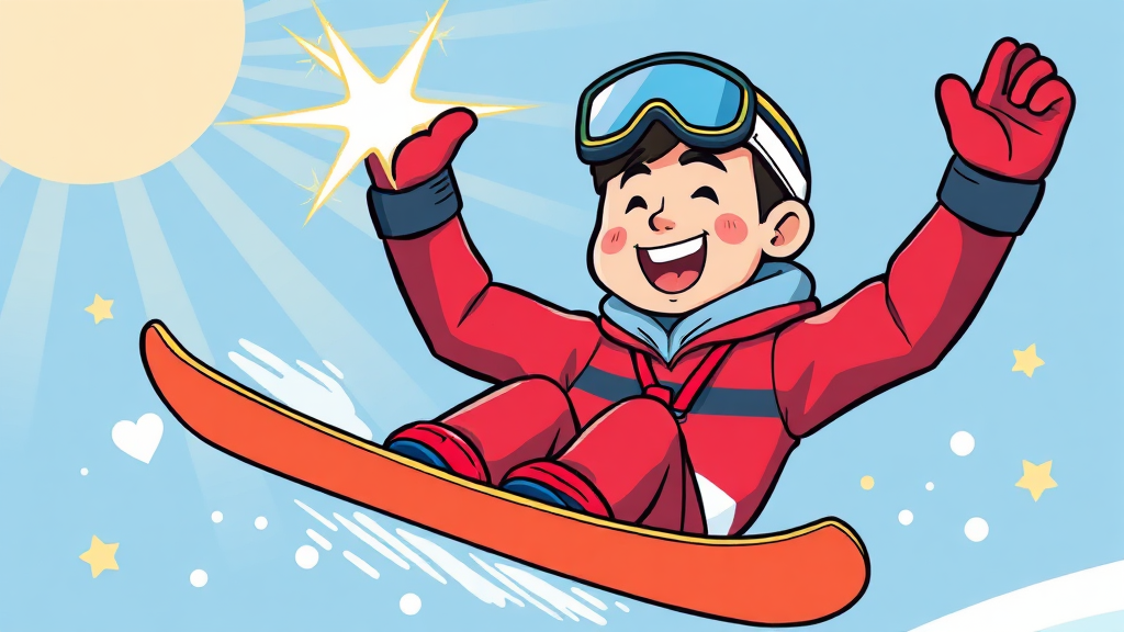 최가온의 시련과 극복: 부상, 수술, 그리고 재활 (cartoon 스타일)