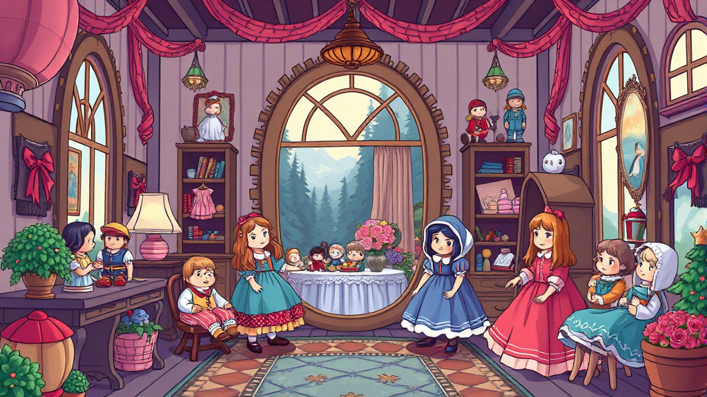 비엔나인형박물관 전시 코스 & 주요 전시물 (cartoon 스타일)