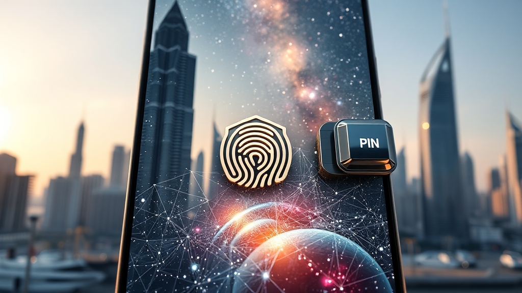 잠금 화면 & 생체 인식 강화 (realistic 스타일)