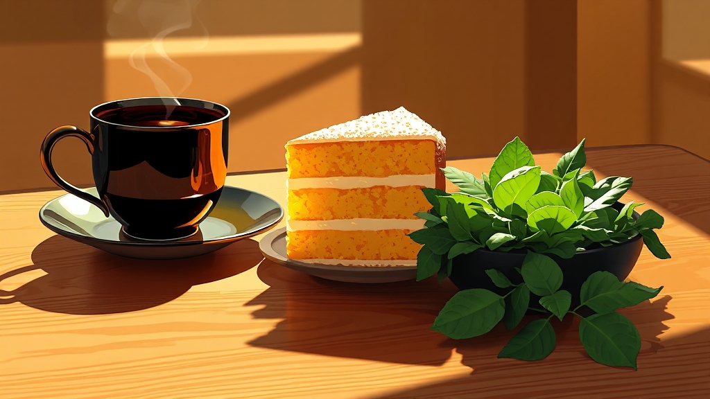 베르가못과 함께 먹으면 좋은 음식 (illustration 스타일)