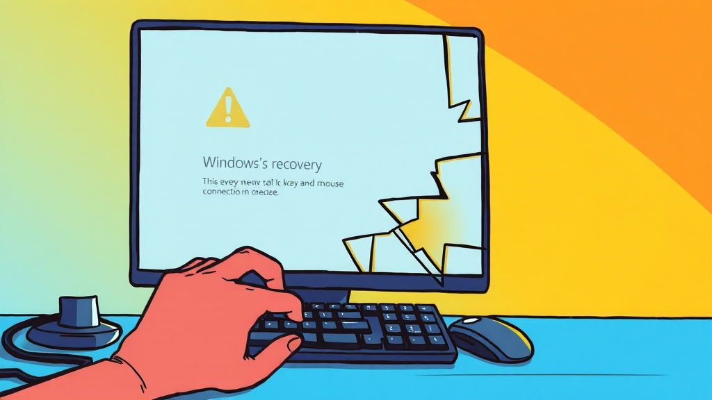 WinRE, 갑자기 왜 안돼? (cartoon 스타일)