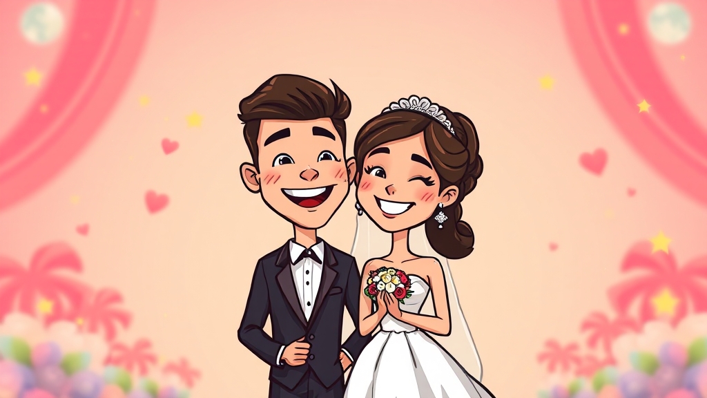 신혼부부 특별 지원 정책 (cartoon 스타일)