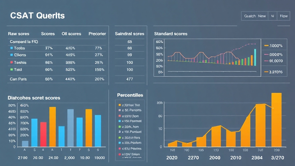 원점수, 표준점수, 백분위 이해와 활용 (realistic 스타일)