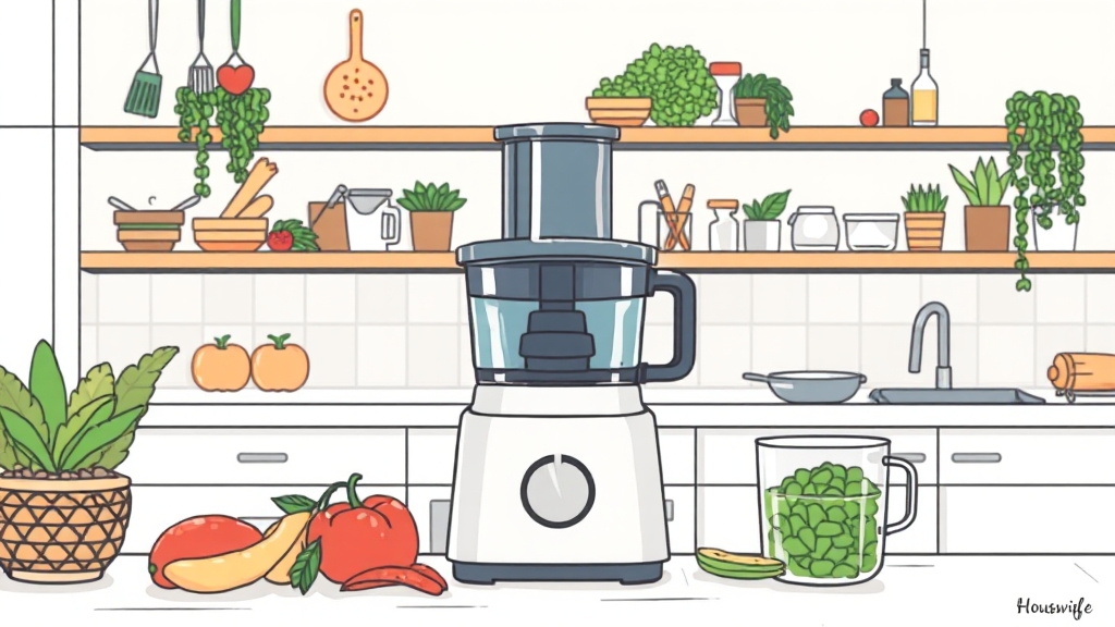 음식물 처리기 활용법 (illustration 스타일)