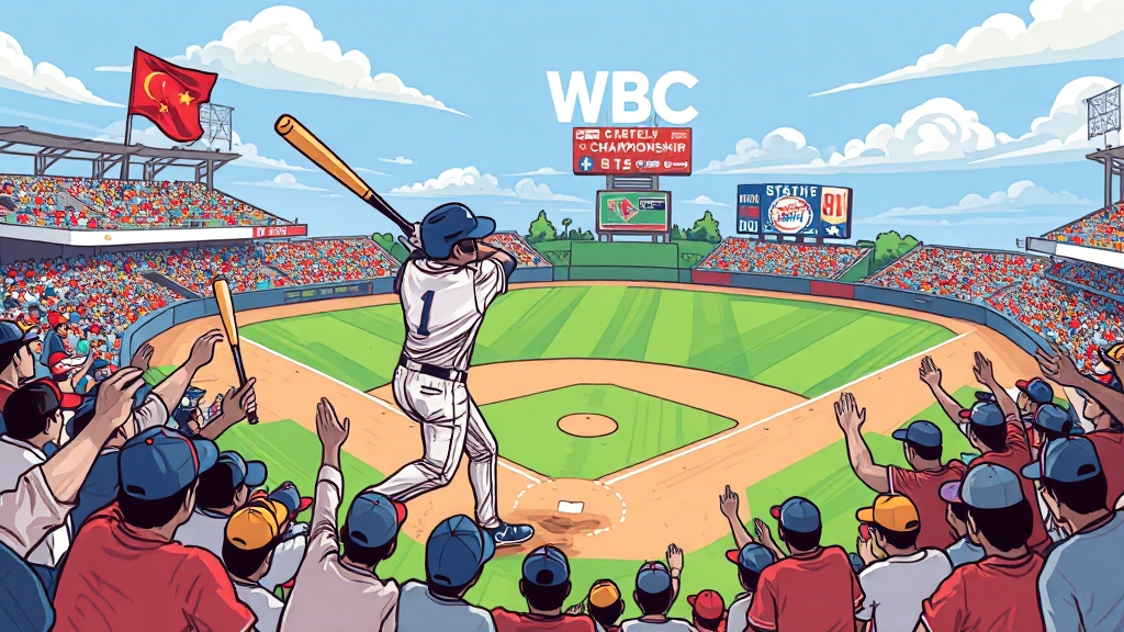 WBC 대비 전략 및 전망 (cartoon 스타일)
