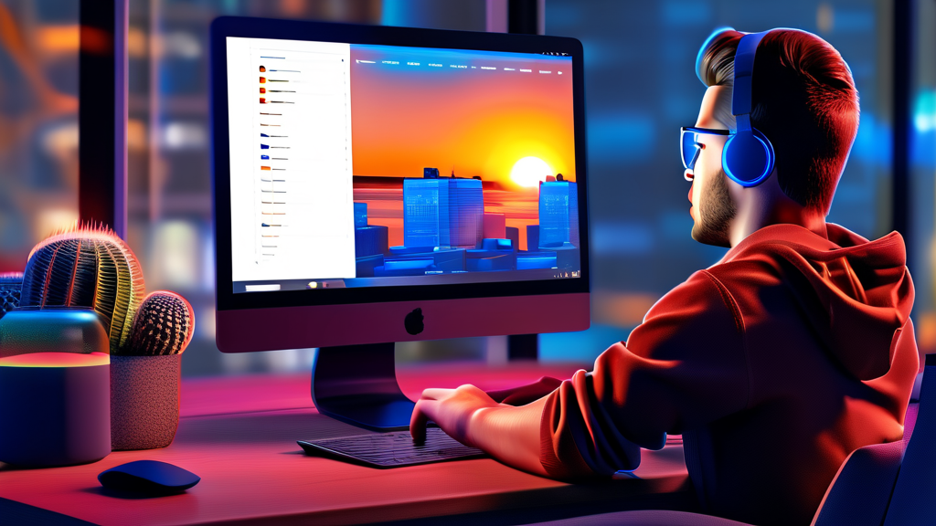 컴퓨터로 뚝딱! 2026년 청년 근로장려금 신청 방법 (realistic 스타일)