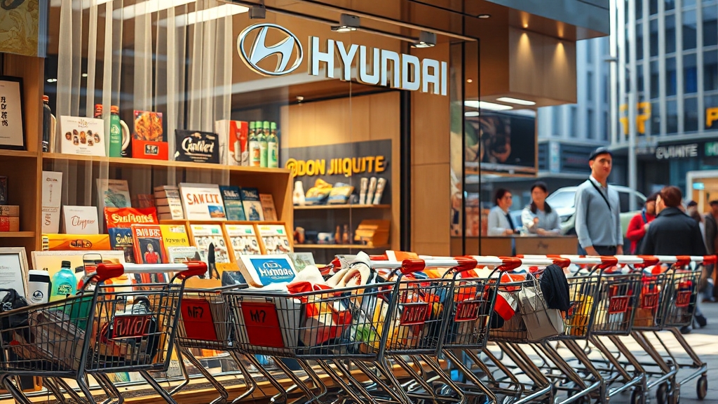 돈키호테의 한국 시장 진출 전략 (realistic 스타일)