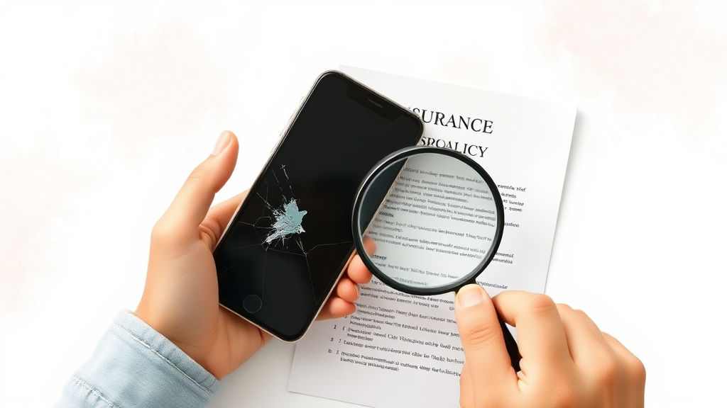 휴대폰 보험, 보상 범위와 자기부담금 이해하기 (watercolor 스타일)