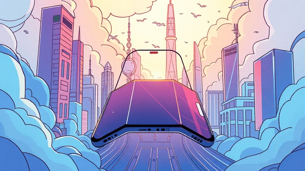 시장 경쟁, 삼성의 전략은? (illustration 스타일)