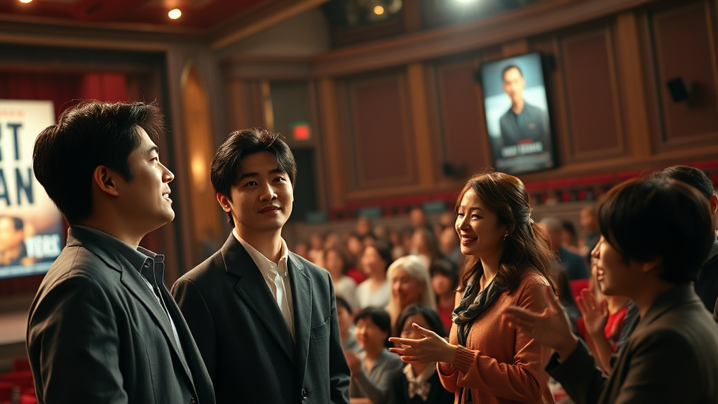 무대인사 일정 확인 (realistic 스타일)