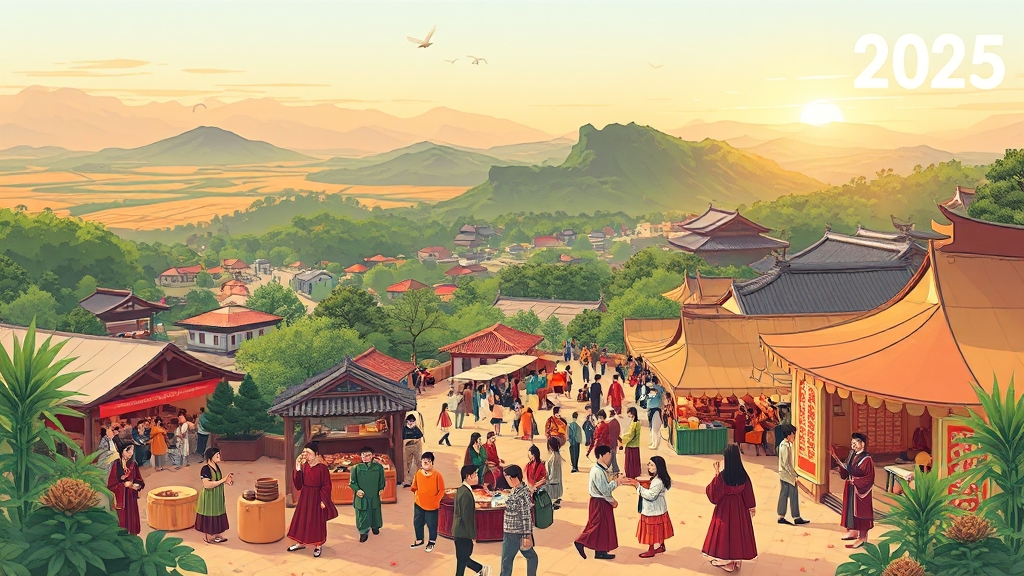 전라도 축제 (illustration 스타일)