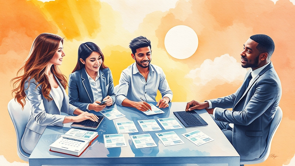 신청 절차, 어렵지 않아요! (watercolor 스타일)