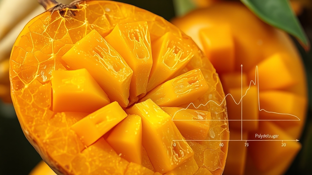 망고, 혈당 조절에 득일까? (realistic 스타일)