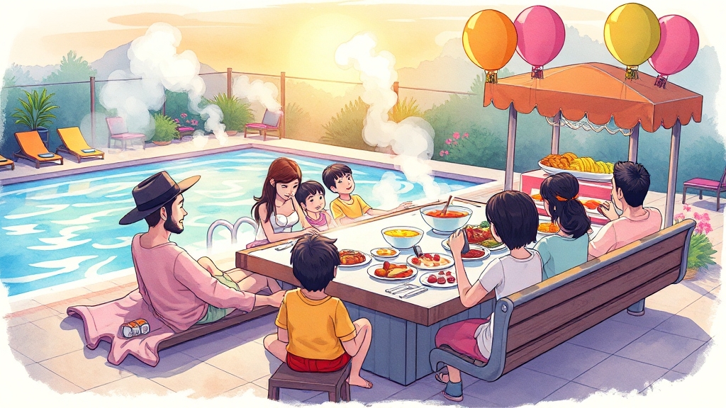 부대시설 & 추가 혜택, 놓치지 마세요! (cartoon 스타일)