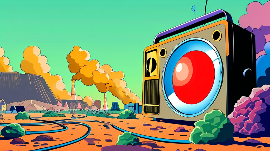 방사능 물질의 종류와 인체 영향 (cartoon 스타일)