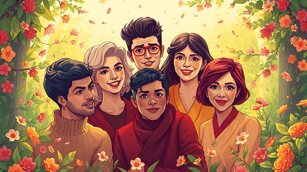 출연진 정보 (illustration 스타일)