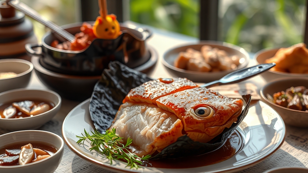 밥도둑 명태, 맛과 특징 (realistic 스타일)