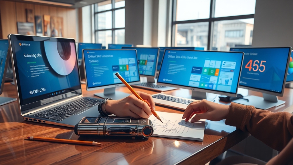 MS 오피스 365 합리적 구매 가이드 (realistic 스타일)