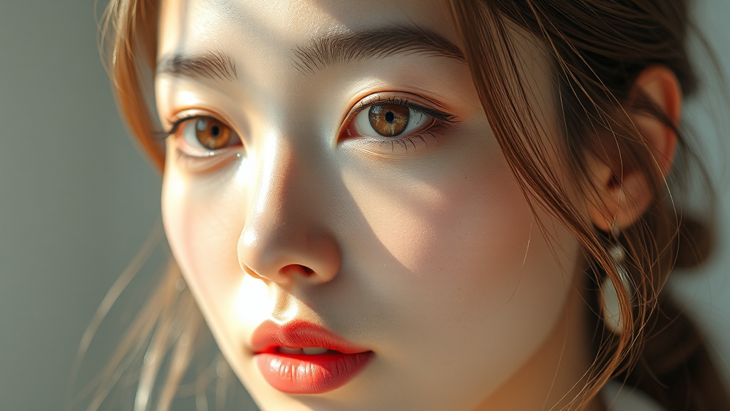 K뷰티와 플랫폼 전략 (realistic 스타일)