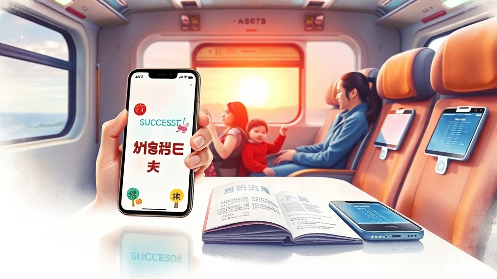 추석 기차표 확보 전략 (watercolor 스타일)