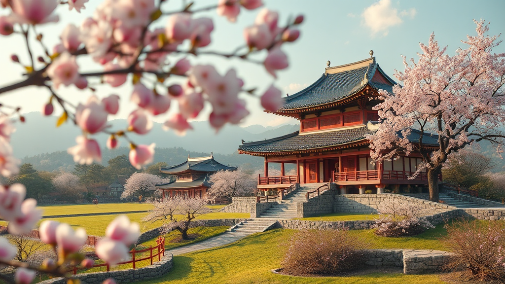 나만의 충남 봄 여행 계획 세우기: 맞춤형 추천 코스 (realistic 스타일)