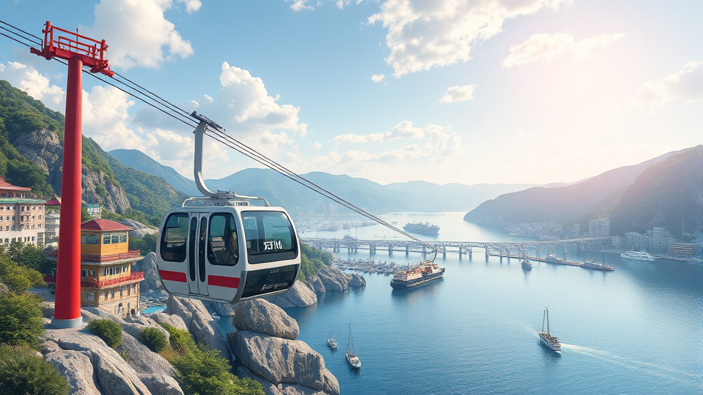 목포 해상케이블카 이용 시 알아두면 좋은 정보 (realistic 스타일)