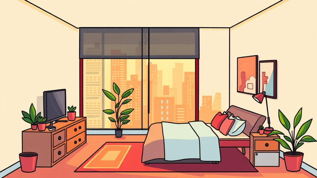 오피스텔 시장 현황 (cartoon 스타일)