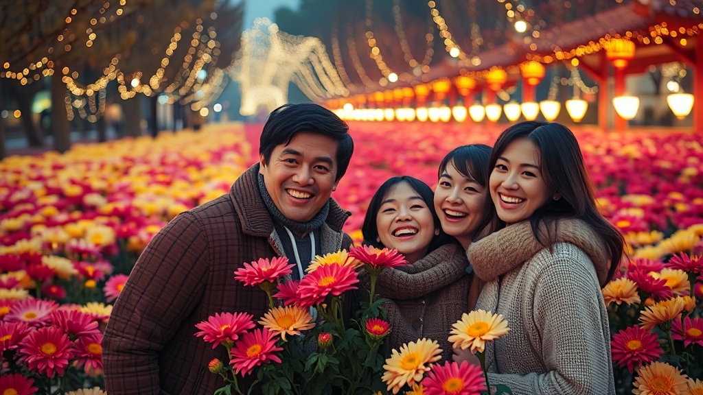 국화축제 기본 정보 (realistic 스타일)