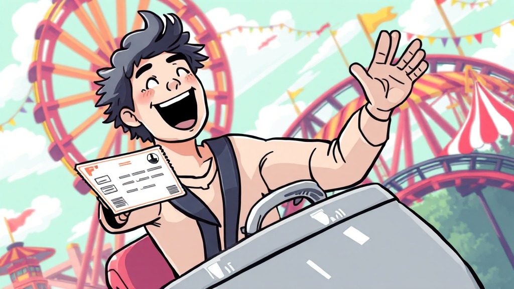놀이공원/테마파크 할인 (illustration 스타일)