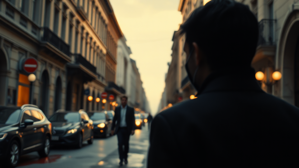 추리 소설 같은 긴장감: 누가 범인일까? (realistic 스타일)